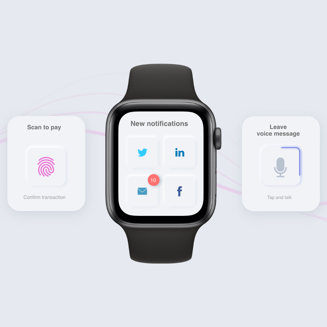 Contagion UI UX Company - Health Tracler Apple Watch App Screen Design